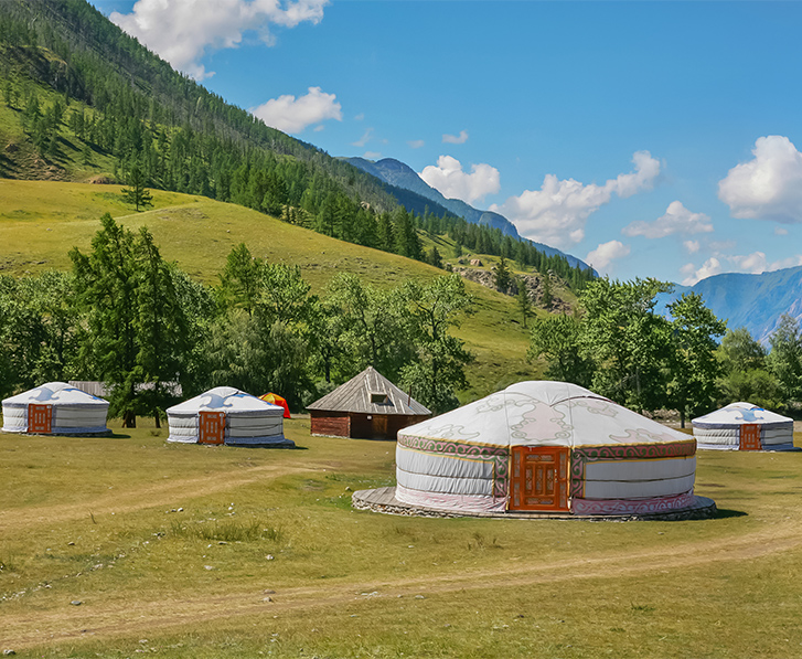 yourte en montagne