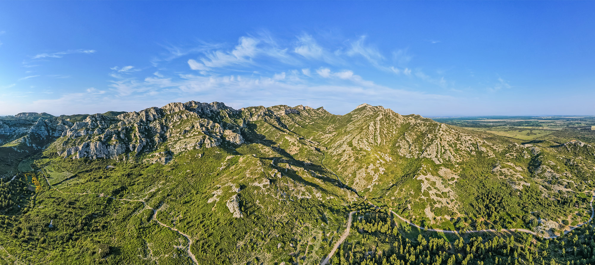 alpilles paysage sauvage