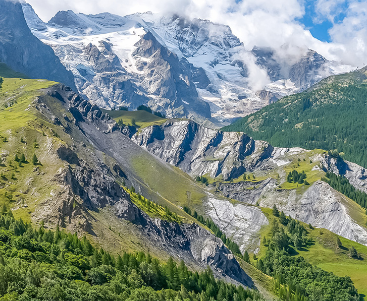 des glaciers de la meije